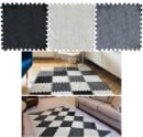 75 Pcs Puzzle Foam Floor Mat Rug Tiles - Interlocking Squares with Padding - Plush Carpet Remnants Cover